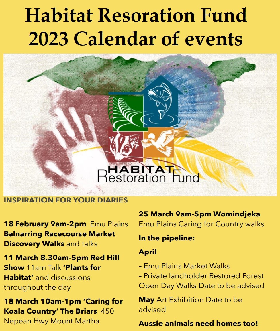 HRF 2023 Calendar of Events!